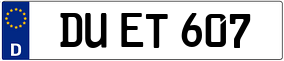 Trailer License Plate